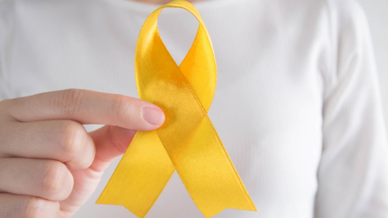 yellow ribbon for bone cancer awareness