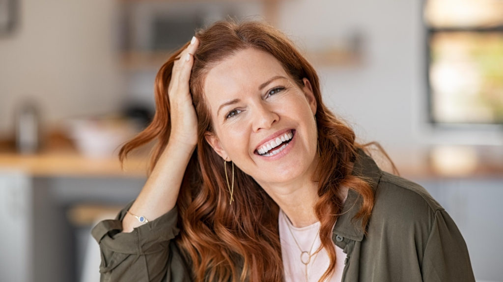red haired woman