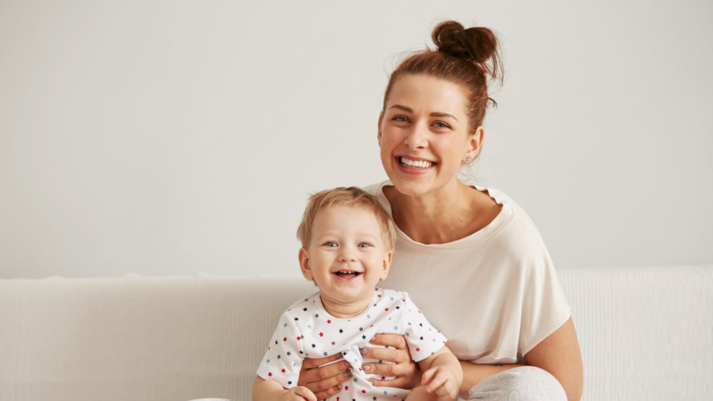 new mom with her baby