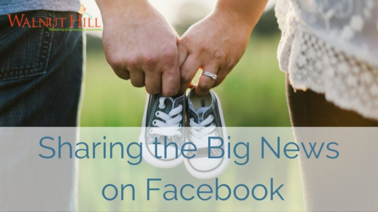 sharing the big news on Facebook